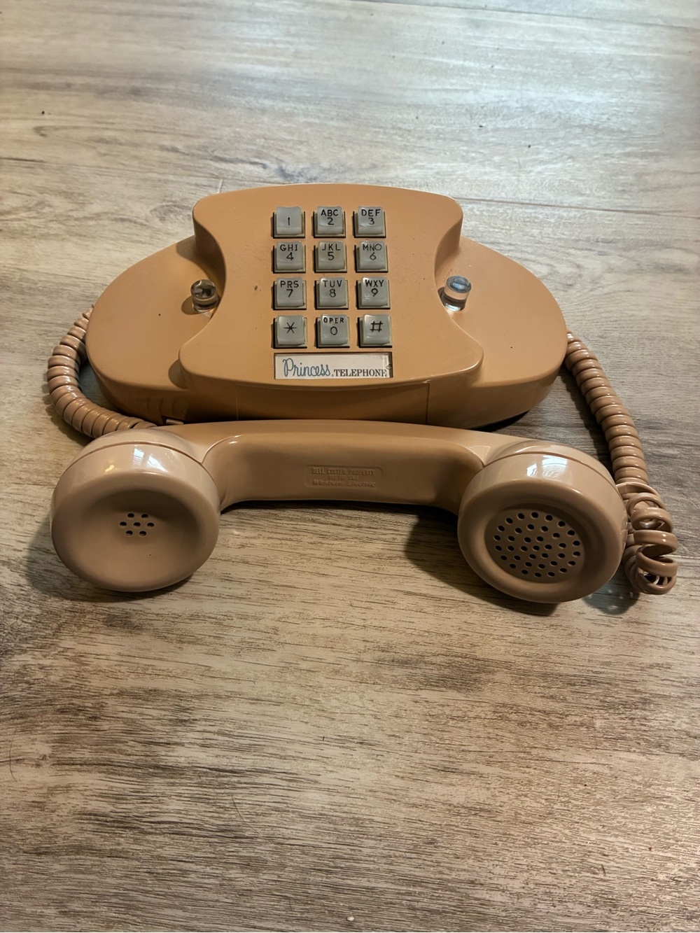 Vintage Beige Western Electric Princess Push Button Telephone